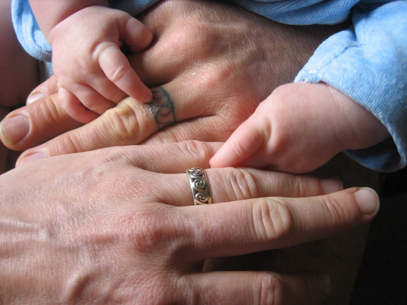 parent and baby hands aimee cartier blog