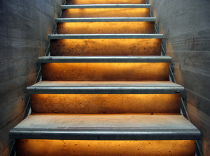 stairs golden by Hans Brinker